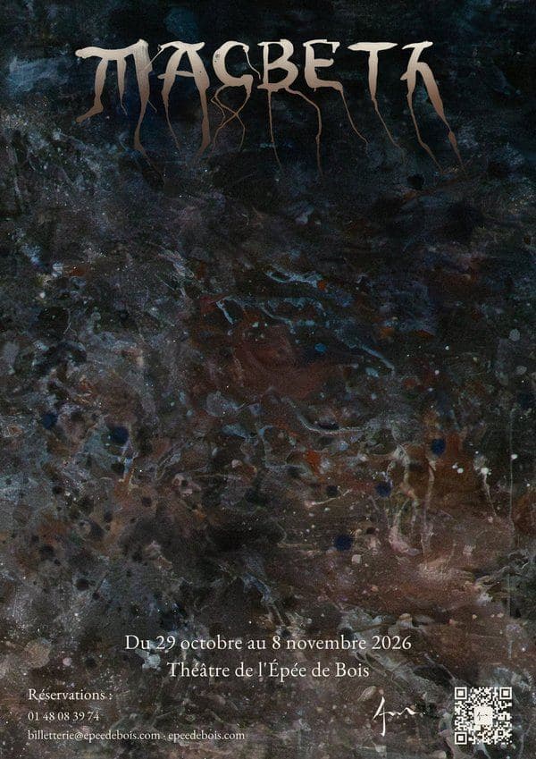 Affiche de Macbeth, mise en scène Jérôme Méla, Théâtre de l'Épée de Bois